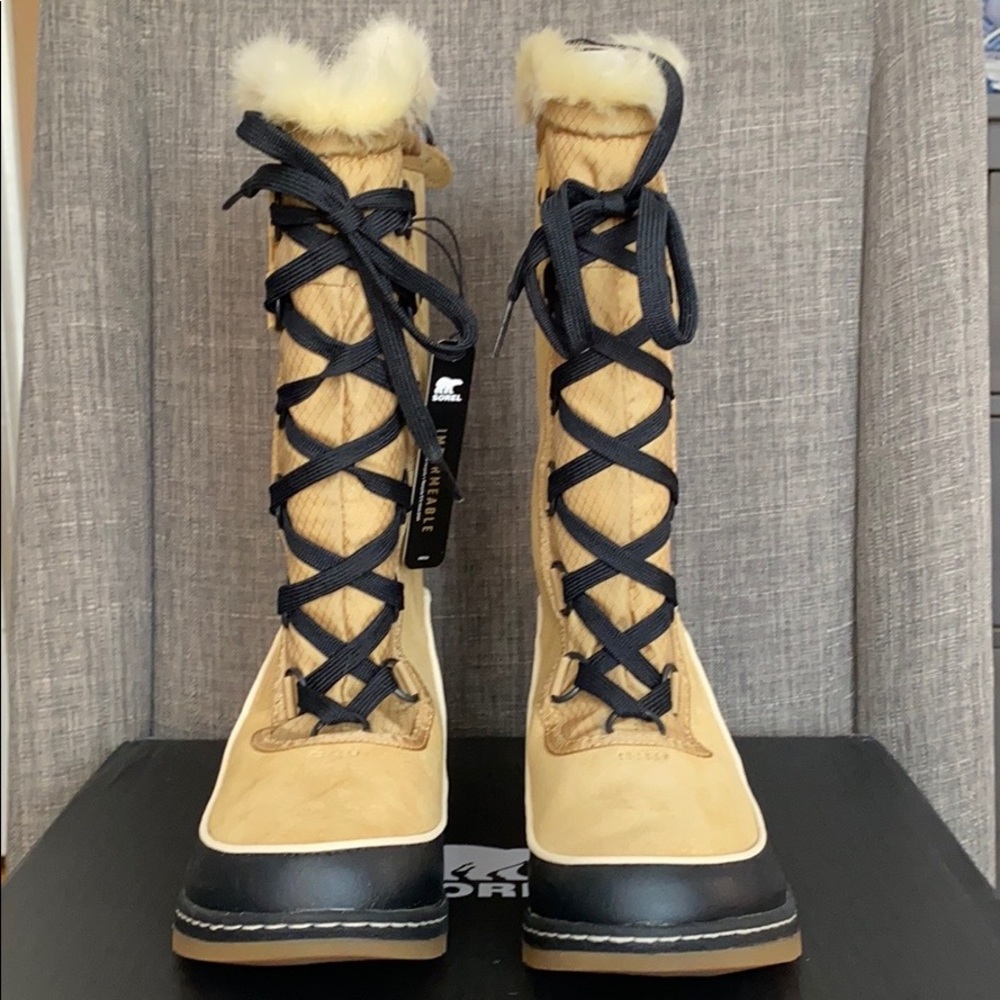 NEW SOREL Tivoli lll High Curry, Black Size 5.5